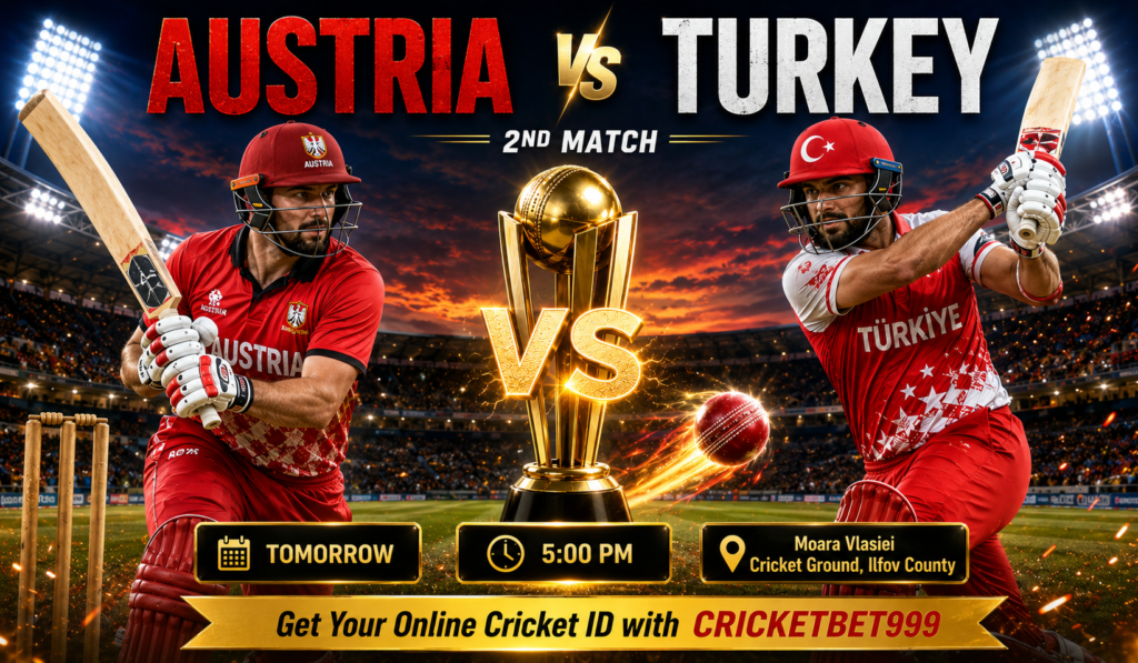 Austria vs Turkey 2nd Match Preview – Get Your Online Cricket ID with CRICKETBET999