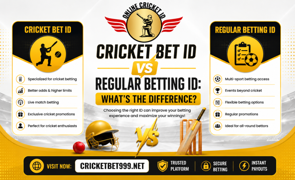 Cricket Bet ID vs Regular Betting ID: What’s the Difference?