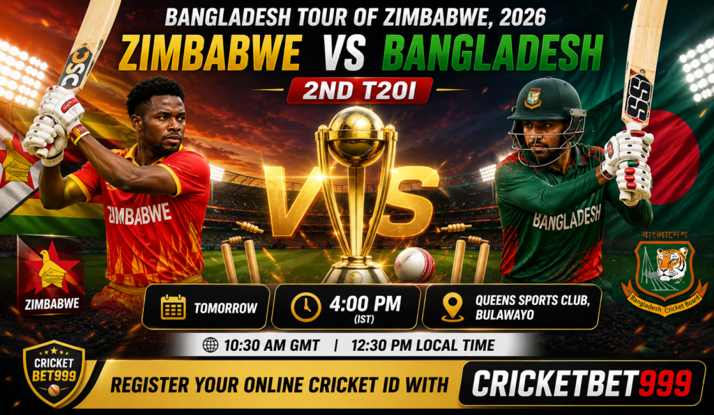 Zimbabwe vs Bangladesh 2nd T20I 2026: Match Preview & Why CRICKETBET999 is Trusted by Cricket Fans