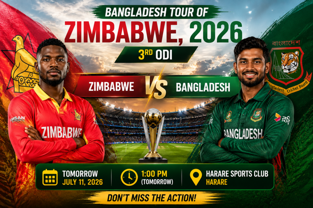 Zimbabwe vs Bangladesh 3rd ODI 2026: Match Preview, Team Analysis & How to Get an Online Cricket ID